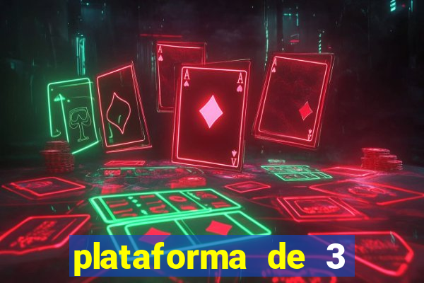 plataforma de 3 reais jogo